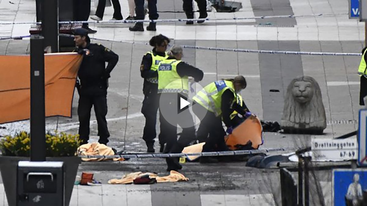 Atentado terrorista en Estocolmo  (Foto:AFP)