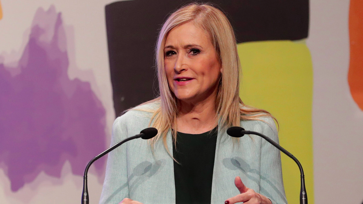 La presidenta regional Cristina Cifuentes en una intervención reciente. (Foto: CAM)