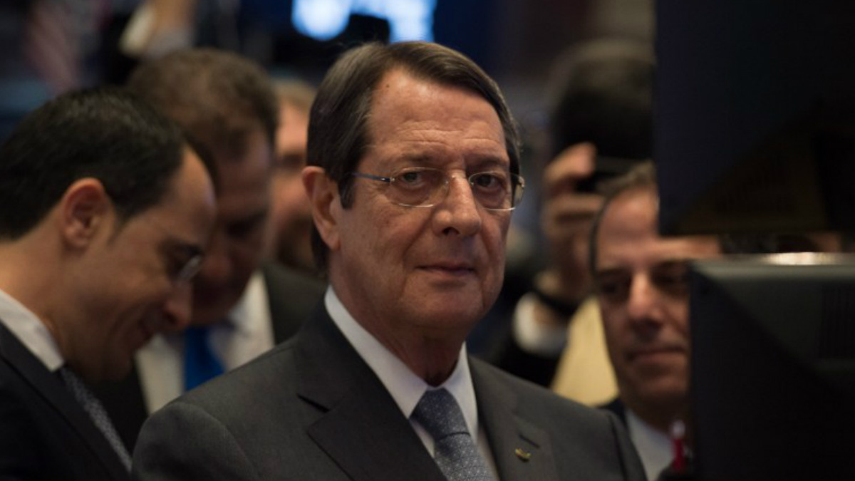 Nicos Anastasiades, presidente de Chipre. Foto: AFP