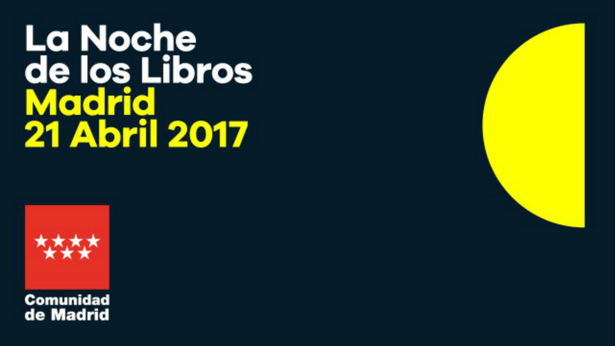 Cartel de La Noche de los Libros 2017.