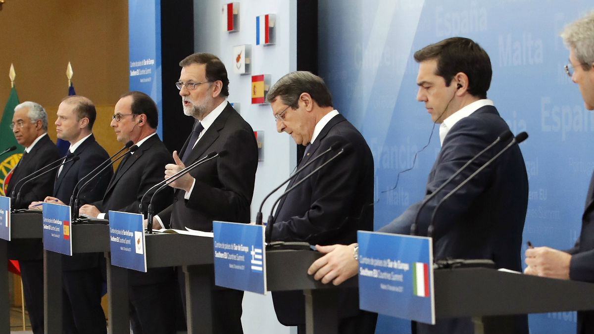 Mariano Rajoy preside la Cumbre de los países del sur de Europa en Madrid. (Foto: EFE)