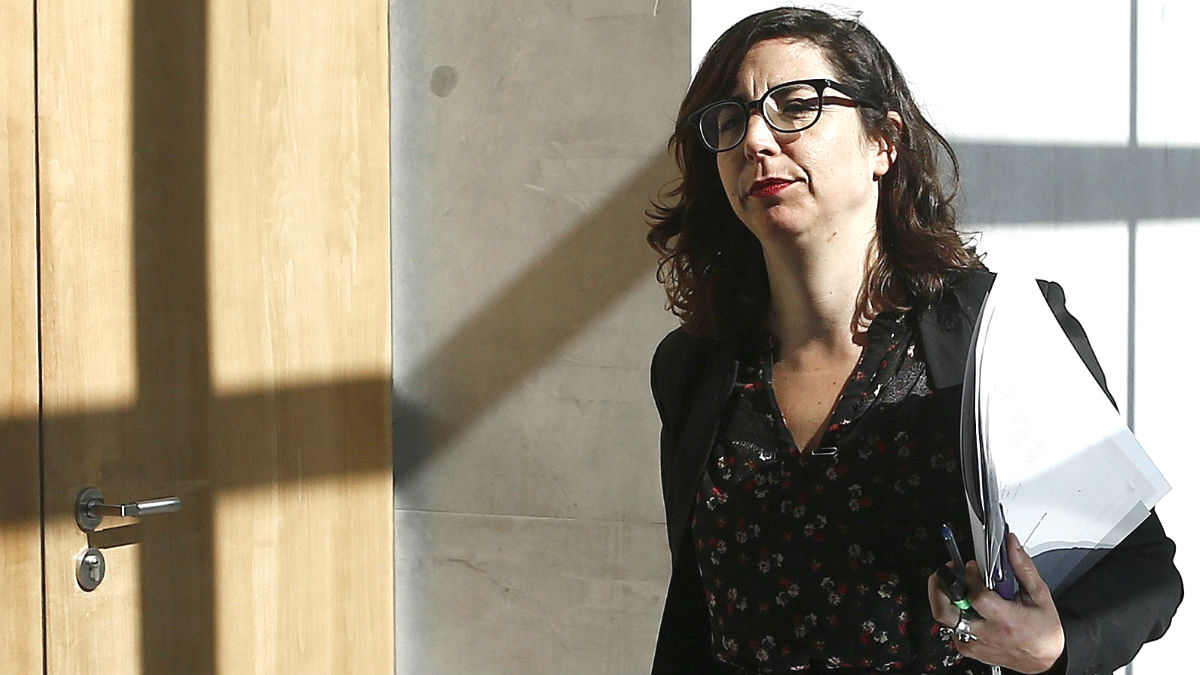 La portavoz del grupo parlamentario de Podemos  en Navarra, Laura Pérez (Foto: Efe)