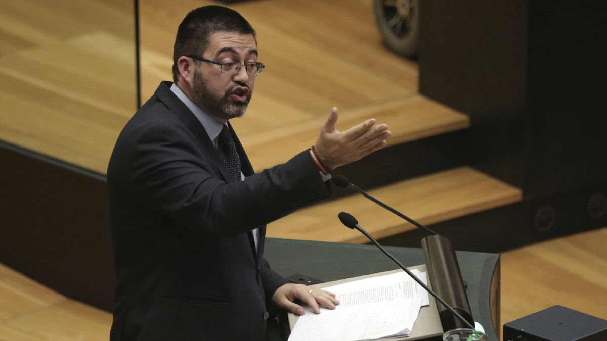 Carlos Sánchez Mato, edil económico de Carmena, en el Palacio de Cibeles. (Foto: Madrid)