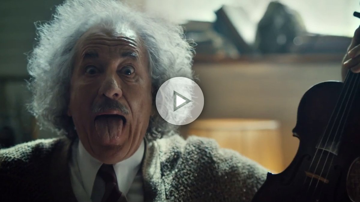 Geoffrey Rush caracterizado como el famoso científico ALbert Einstein en ‘Genius’.