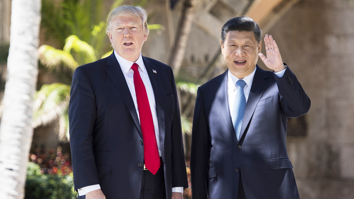 Donald Trump junto a Xi Jinping. (Foto: AFP)
