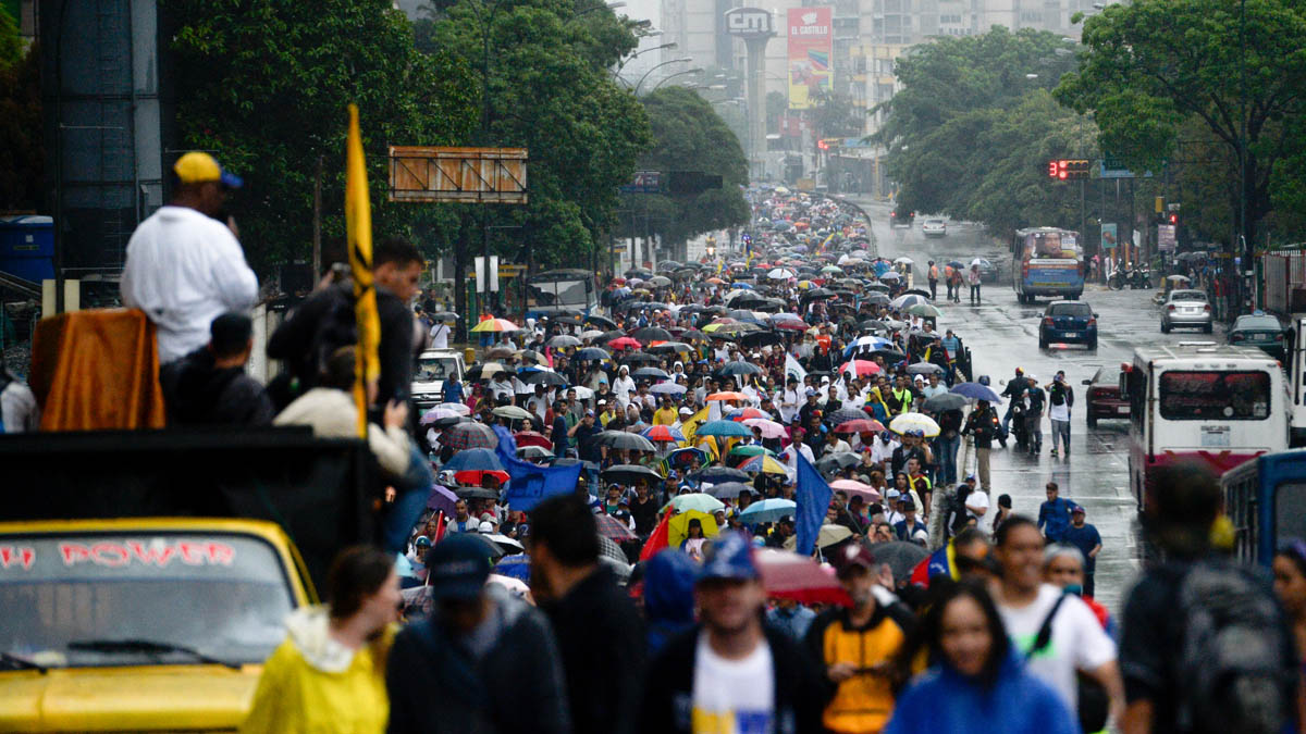 Nueva jornada de protestas en las calles de Caracas (AFP)