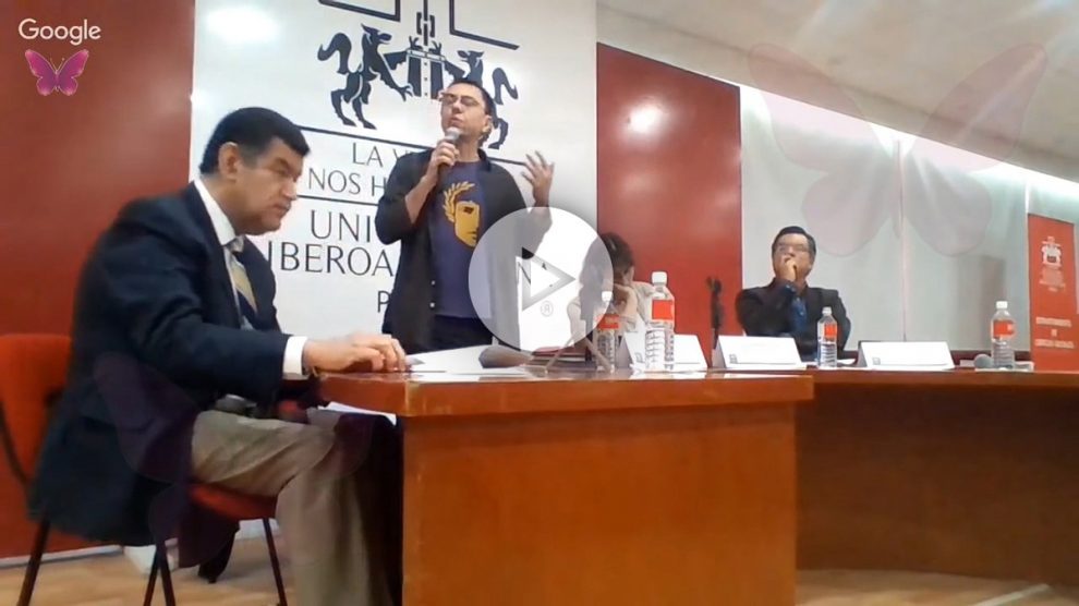 Juan Carlos Monedero en la Universidad de México.