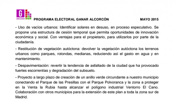 Pantallazo Programa Ganar Alcorcón.