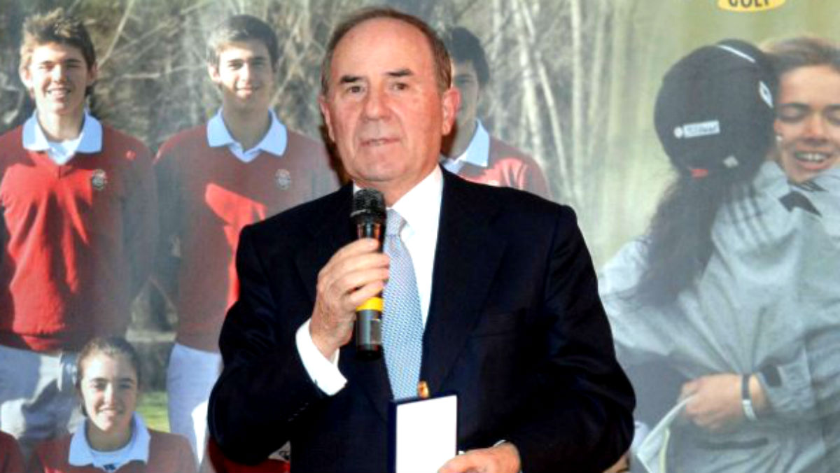 El empresario Joaquín Molpeceres, en un acto organizado por la Federación de Golf de Madrid.