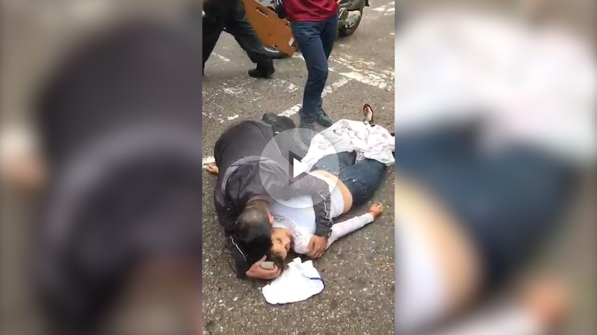 El cuerpo de la joven asesinada por colectivos chavistas en San Cristobal