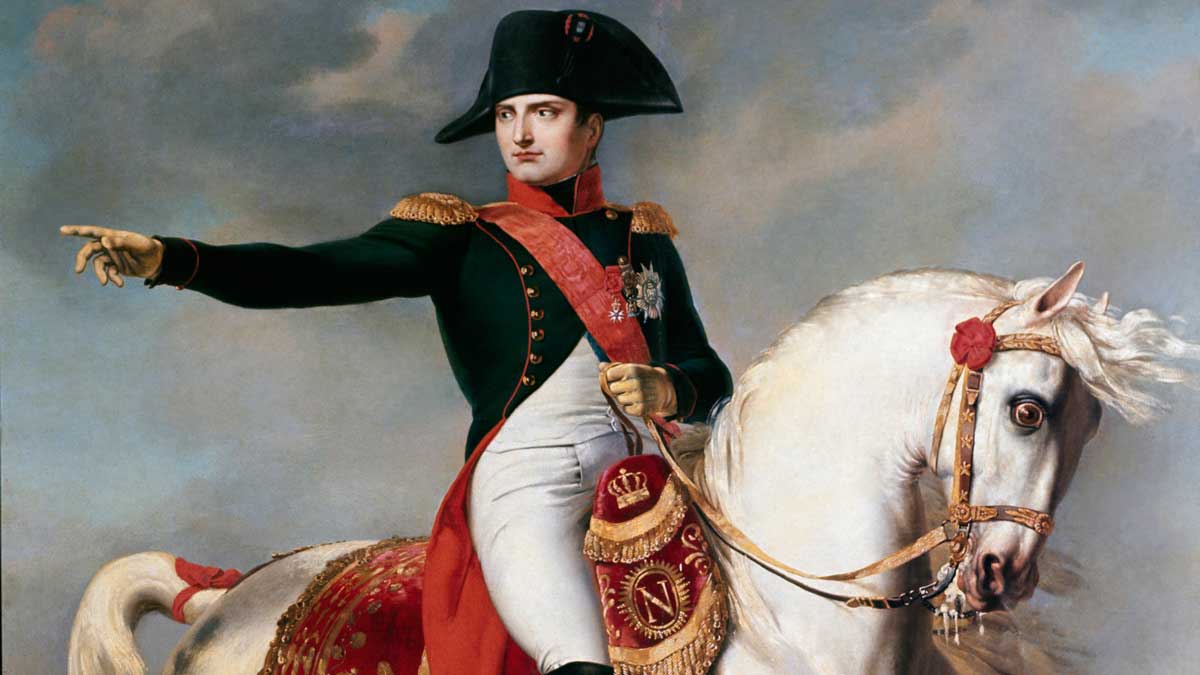 La vida de Napoleón, el emperador de Francia.