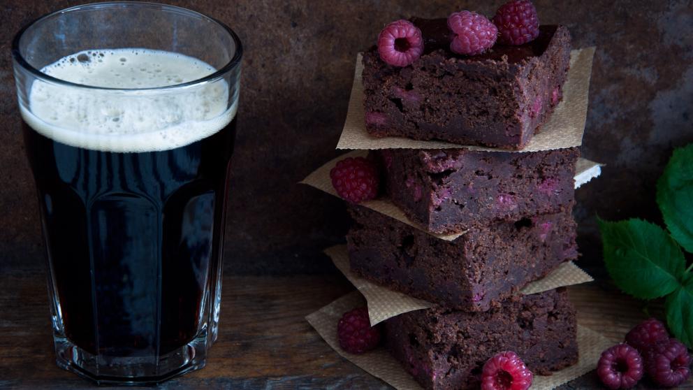 Receta de Brownies de chocolate Guinness