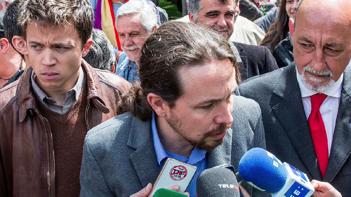 Íñigo Errejón, Pablo Iglesias y Jesús Montero. (Foto: Flickr)