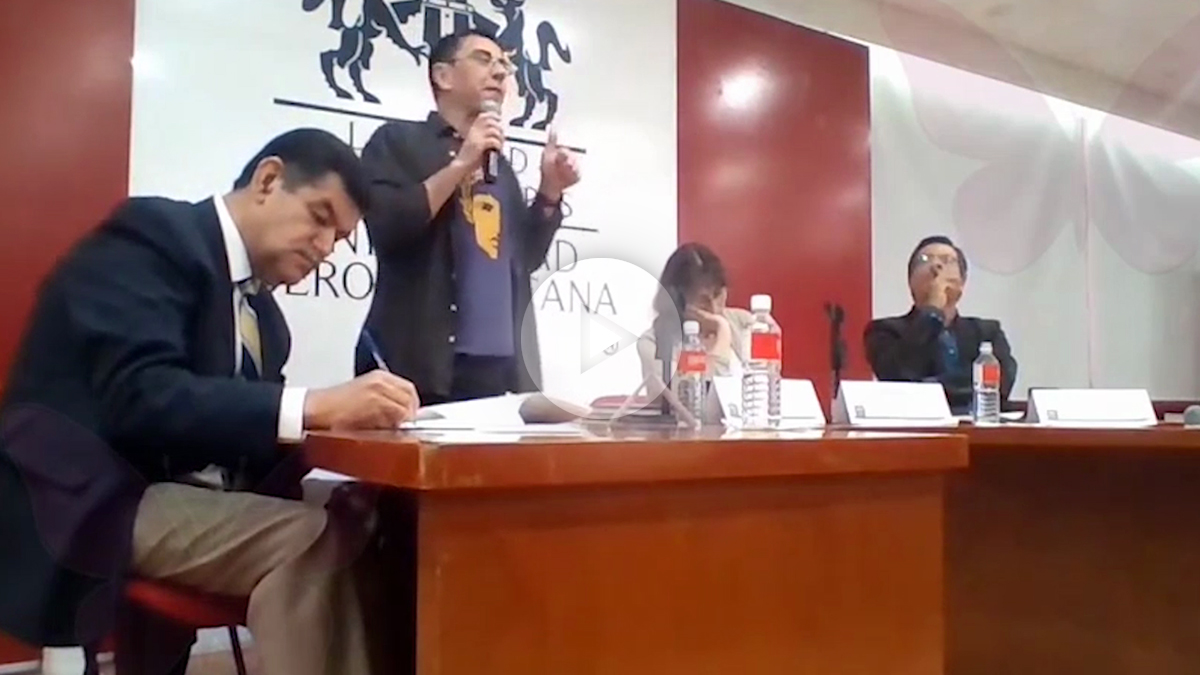 Juan Carlos Monedero en la Universidad Iberoamericana de México.