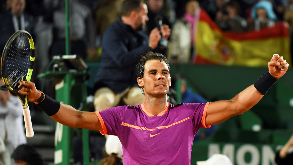 Rafa Nadal celebra la victoria. (AFP)
