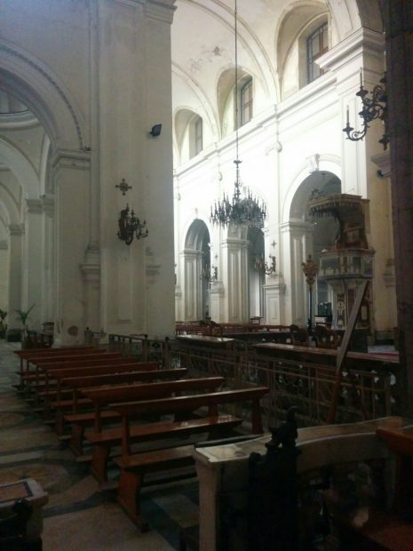 Situación de la Iglesia de Santiago de los Españoles en Nápoles (Ana Domínguez)