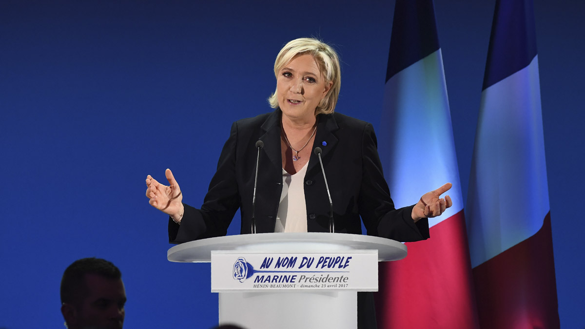 Marine Le Pen en una reciente imagen (Foto: AFP).