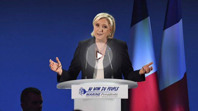 Le Pen aparca el liderazgo del Frente Nacional para tratar de ser «presidenta de los franceses»