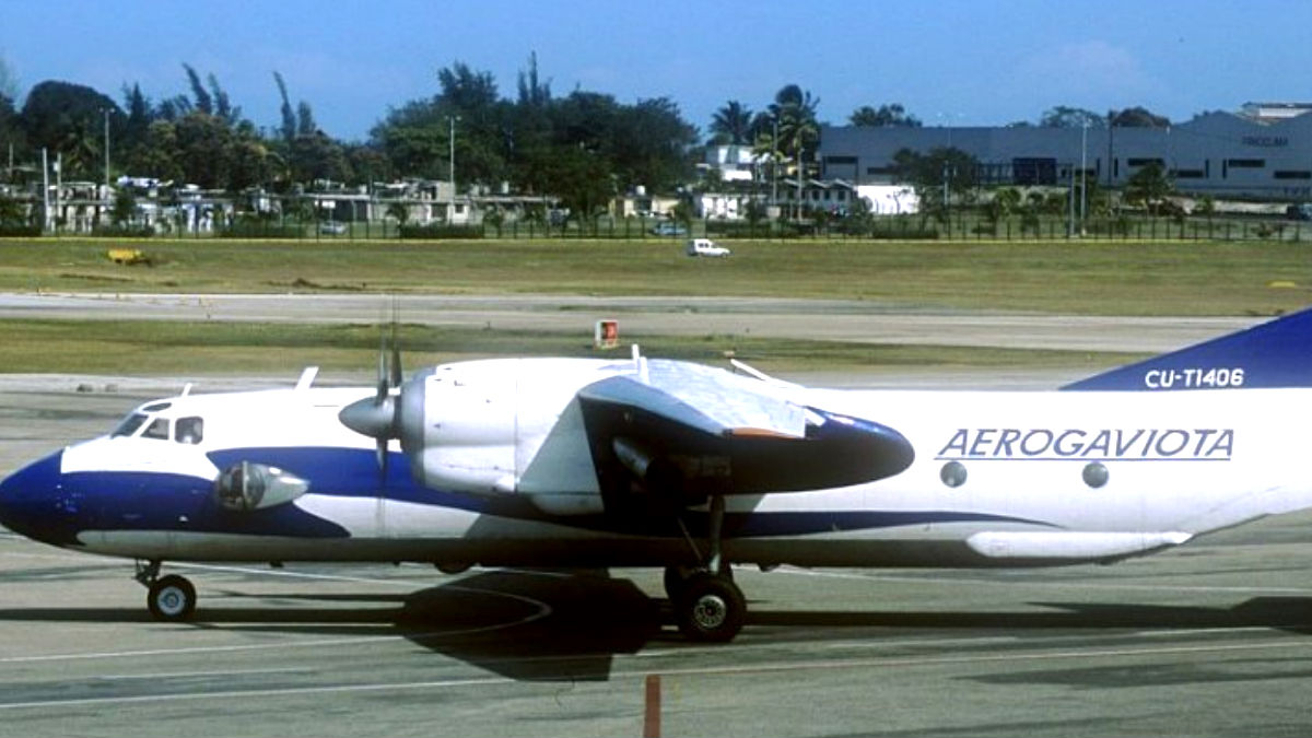 Avión de la compañía Aerogaviota.
