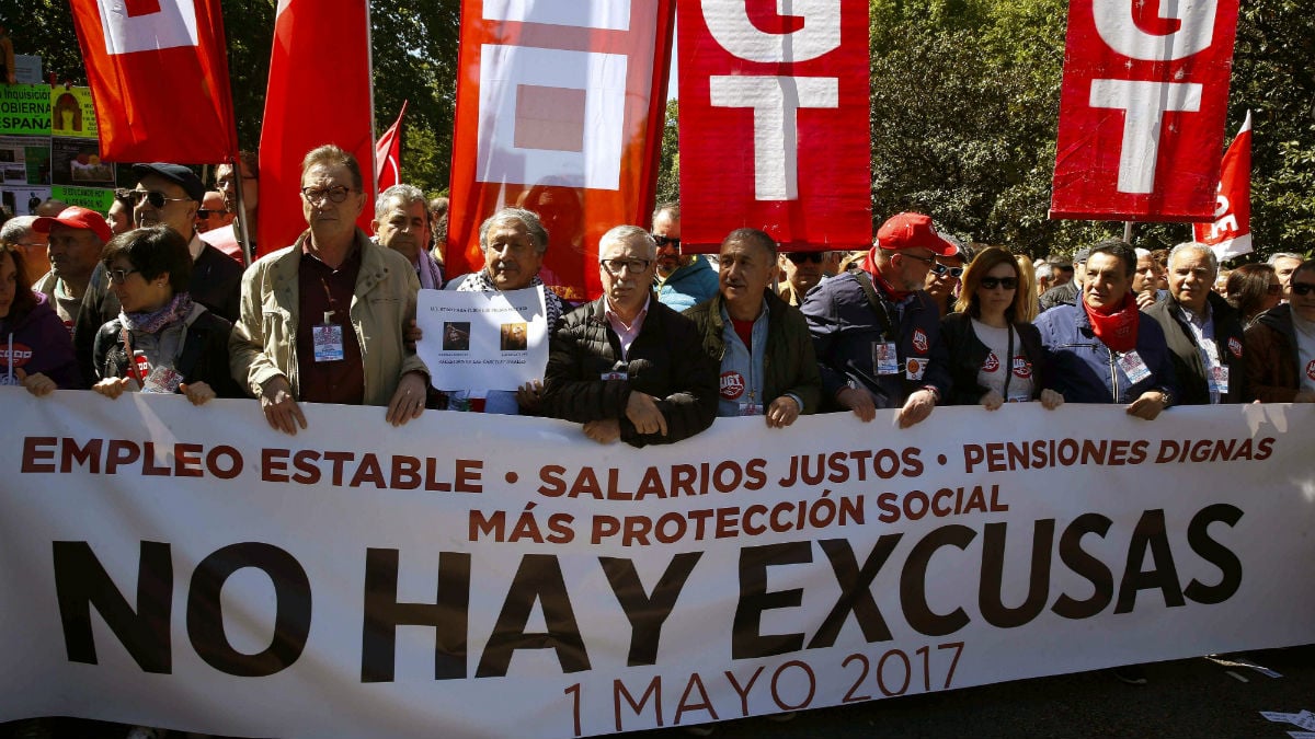 La manifestación del 1 de Mayo de 2017
