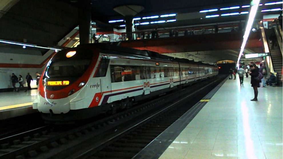 Una estación de Cercanías.