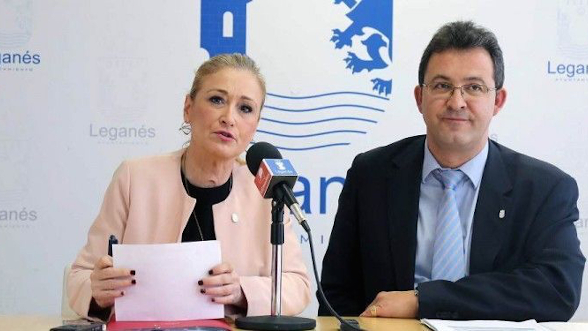 Cristina Cifuentes y Jesús Gómez.