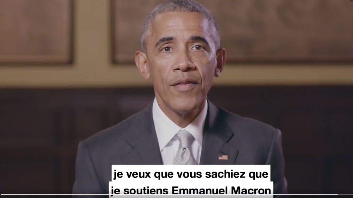 Obama apoya a Macron en la carrera a las presidenciales francesas