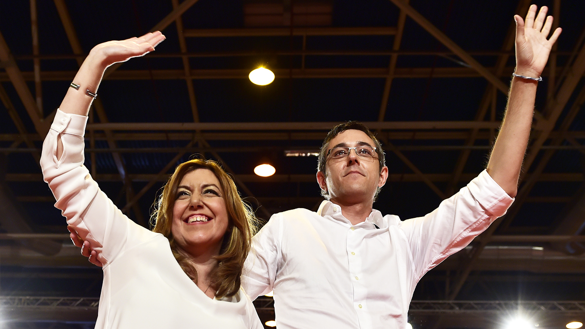Susana Díaz y Eduardo Madina. (Foto: AFP)