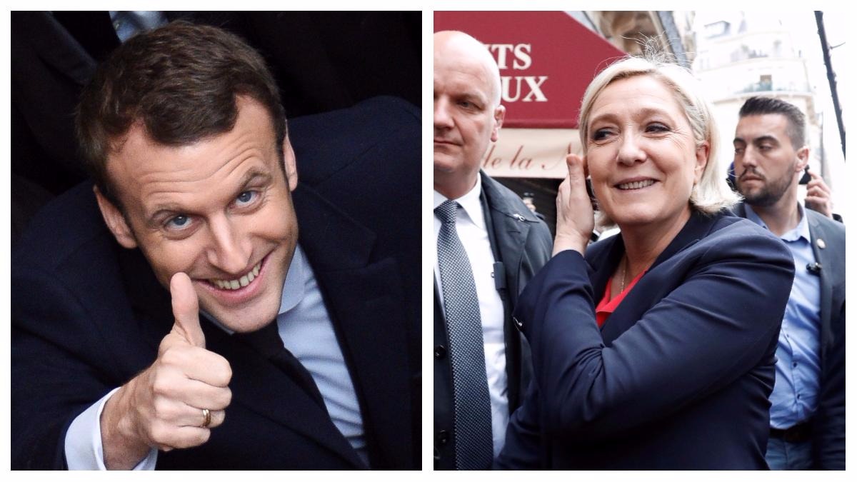 Macron y Le Pen (AFP)