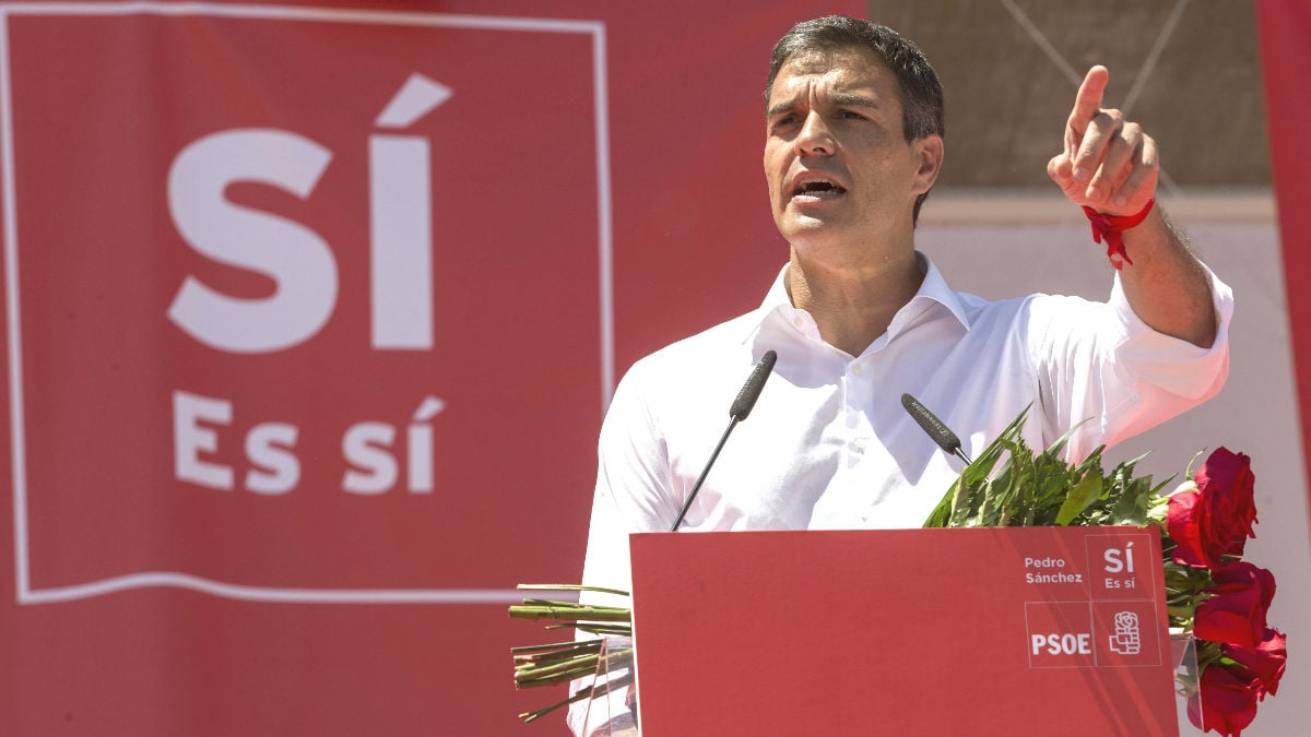 El ex secretario general del PSOE y candidato a las primarias, Pedro Sánchez (Foto: Efe)