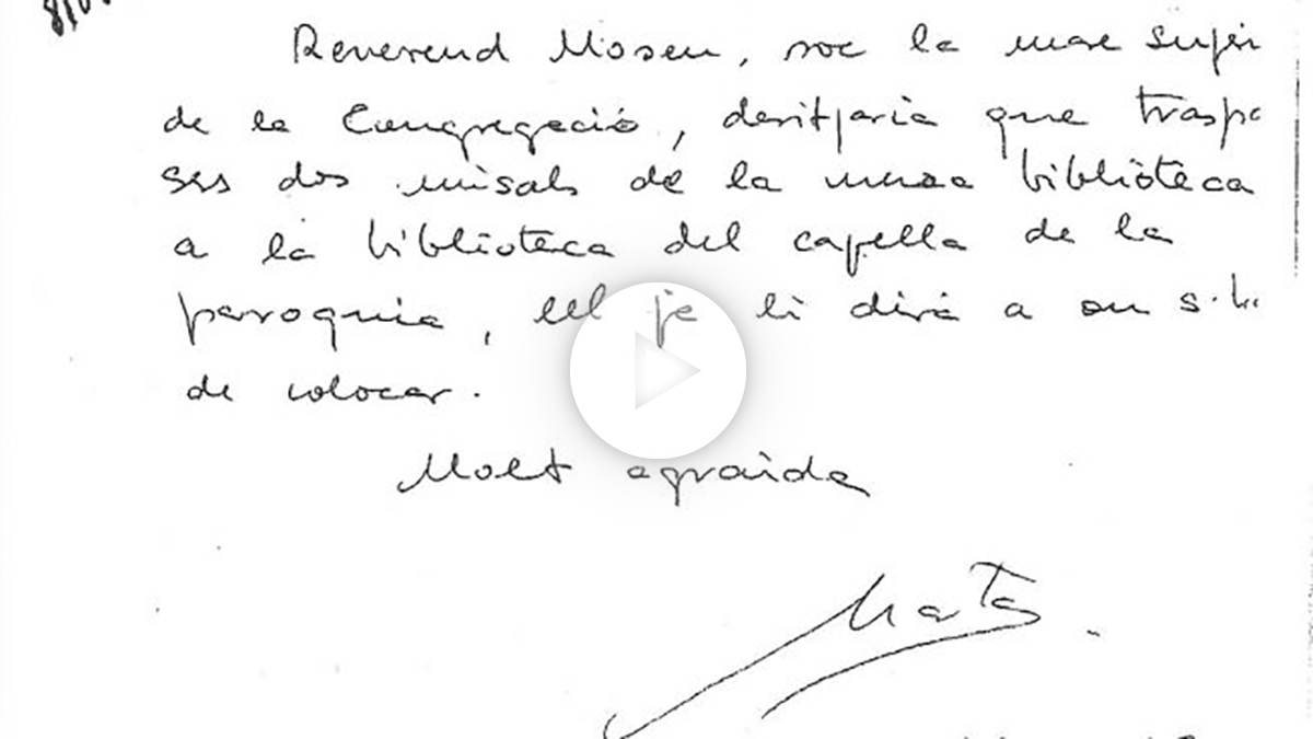 Orden en clave de Marta Ferrusola a su banco en Andorra en 1995. (Foto: EFE)