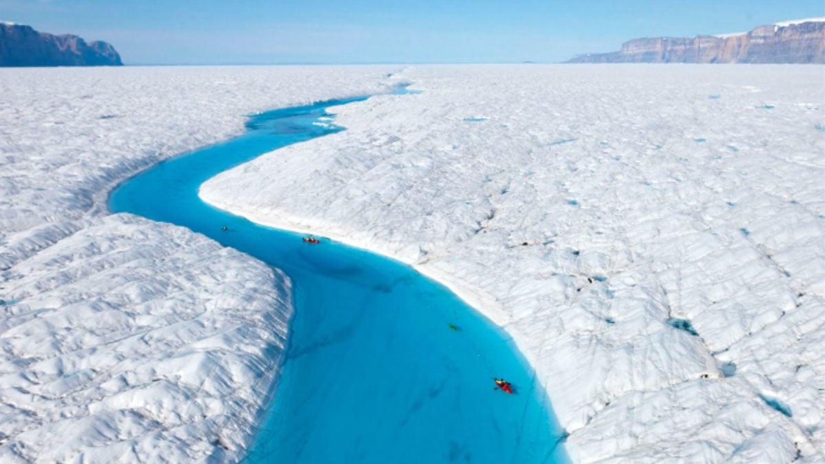 Los investigadores estudiarán los ríos helados de Groenlandia.