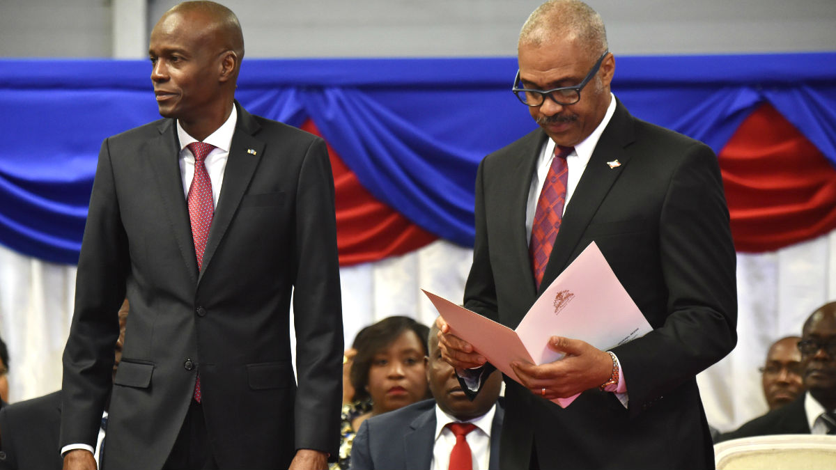 El presidente y el primer ministro de Haití en una reciente imagen (Foto: AFP).