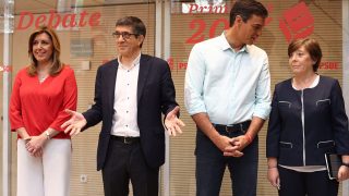 Los candidatos se muestran tranquilos antes del decisivo debate. (Foto: Francisco Toledo)