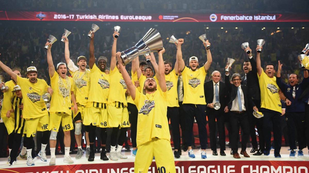 El Fenerbahce, campeón de la Euroliga. (AFP)