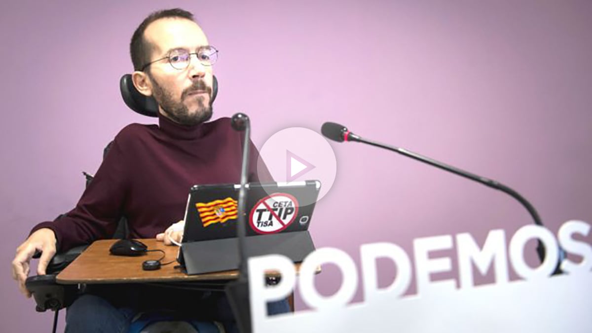 El secretario de Organización de Podemos, Pablo Echenique (Foto: Efe)