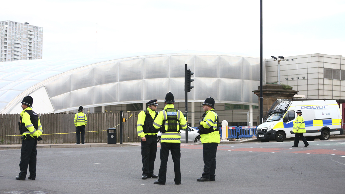 Alrededores del Manchester Arena tras el atentado. (Foto: Getty)