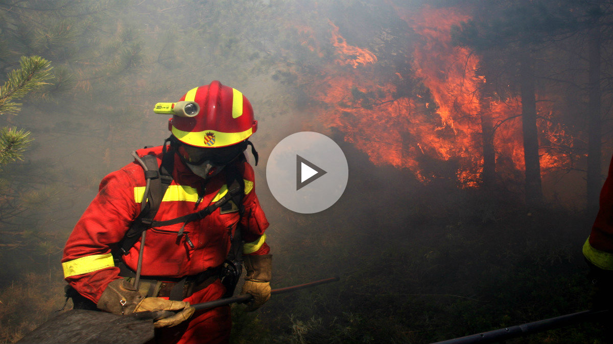 La UME actuando ante un incendio (Fuente: UME)