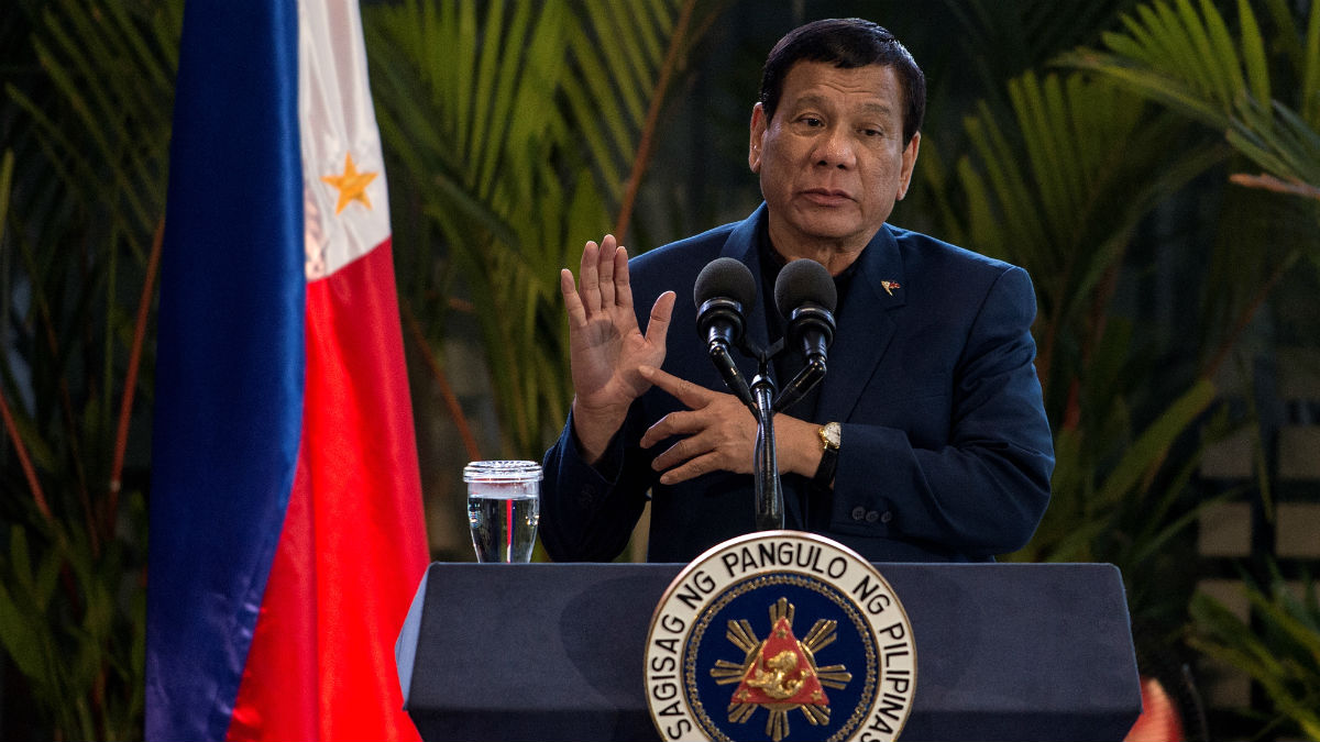 Rodrigo Duterte en una reciente imagen (Foto: AFP).