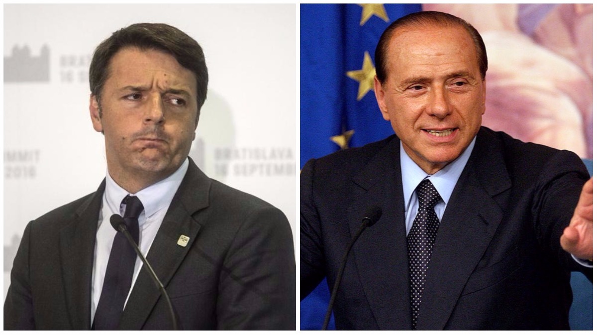 Matteo Renzi y Silvio Berlusconi