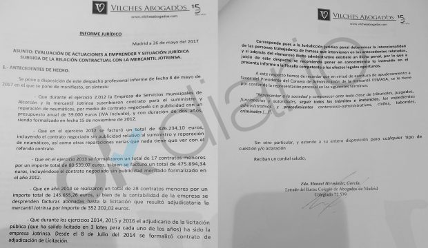 Informe sobre las contrataciones de Jotrinsa por el ayuntamiento de Alcorcón (Madrid).