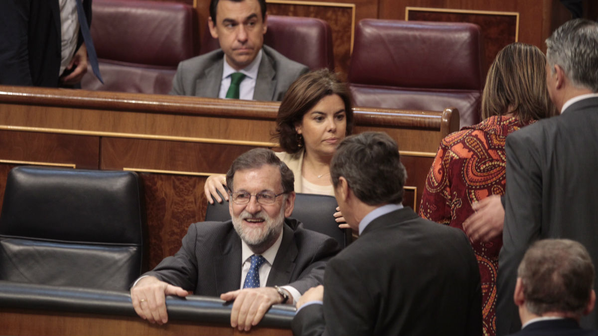 El presidente del Gobierno, Mariano Rajoy, en el Congreso. Foto:Francisco Toledo.