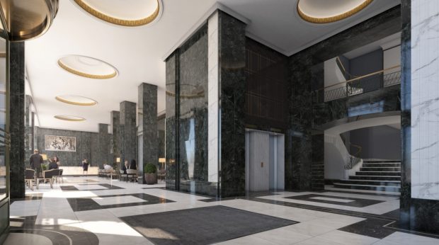 Nuevas imágenes del hotel Riu Plaza Madrid que abrirá en 2019 en el Edificio España
