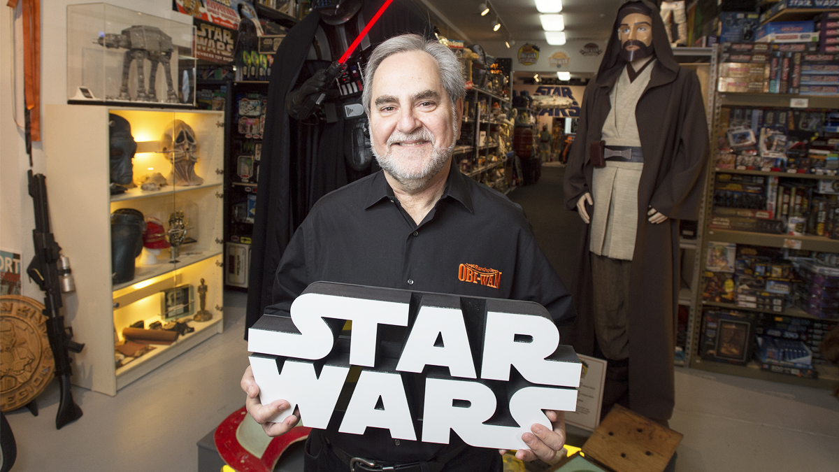 Steve Sansweet en el Rancho Obi-Wan. (Foto: AFP)