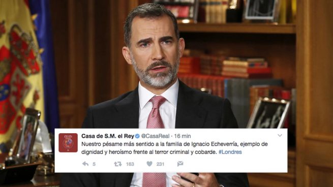 Los Reyes reaccionan en Twitter a la muerte de Ignacio Echeverría