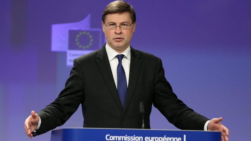 Valdis Dombrovskis, vicepresidente de la Comisión Europea (CE) (Foto. Getty)