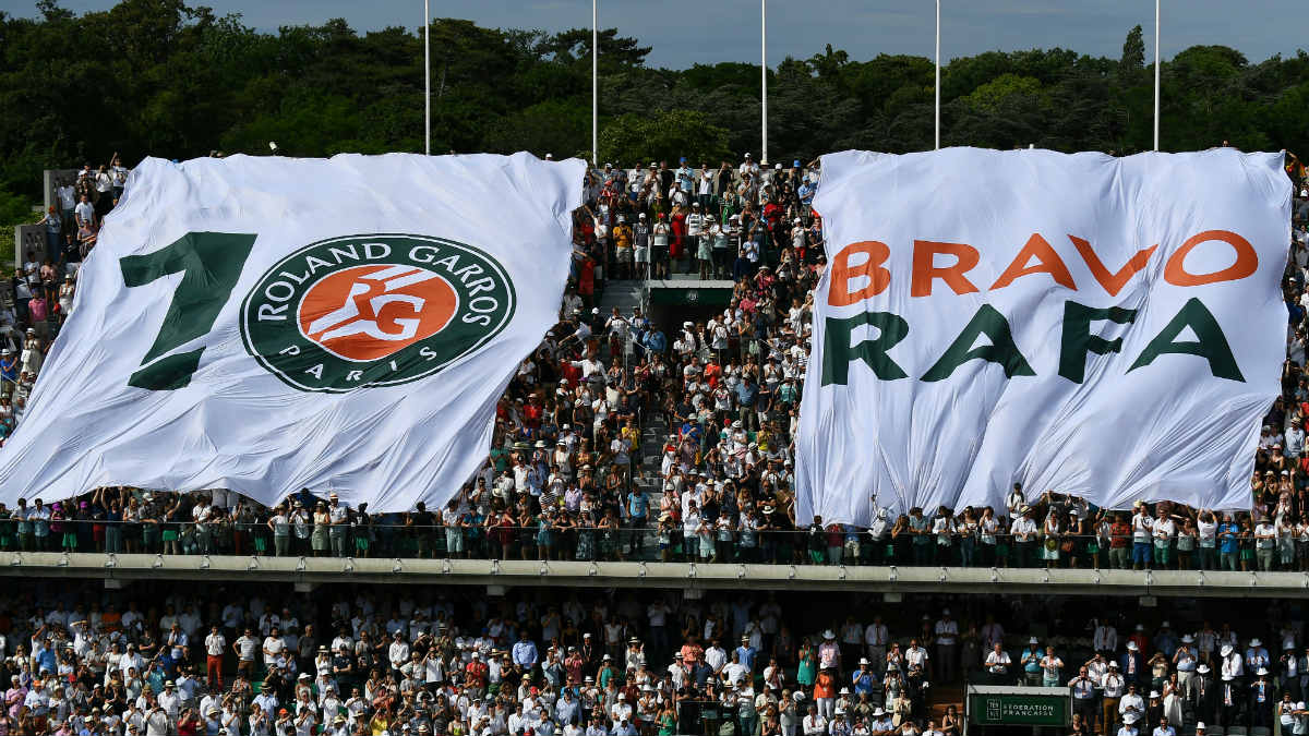 Roland Garros homenajeó a Rafa Nadal. (AFP)