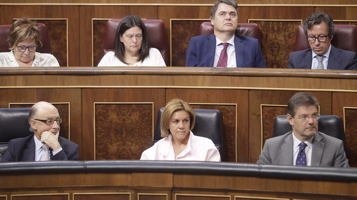 Bancada del Partido Popular en el Congreso de los Diputados. (Foto: Francisco Toledo)