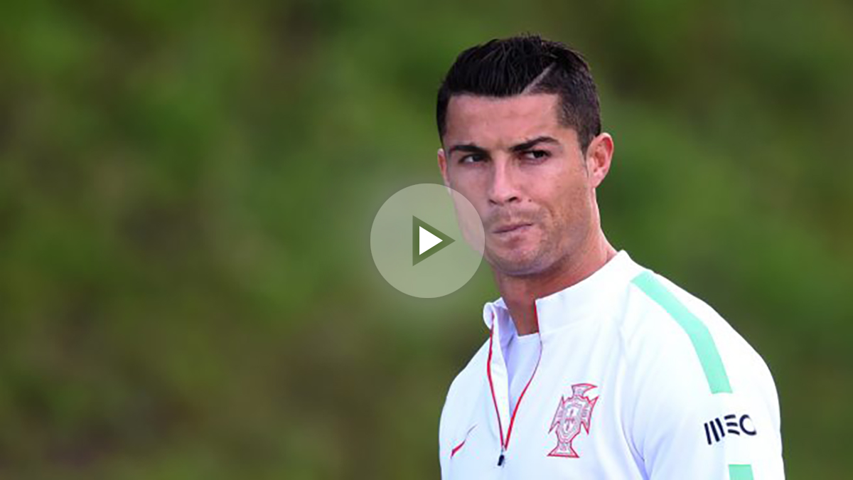 Cristiano Ronaldo, en un entrenamiento con Portugal. (AFP)