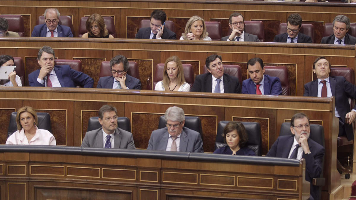 Bancada del Partido Popular en el Congreso de los Diputados.